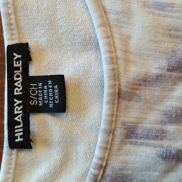 Hilary Radley, Off-White with Lavender Detail Dress, Size Small - Picture 4 of 6